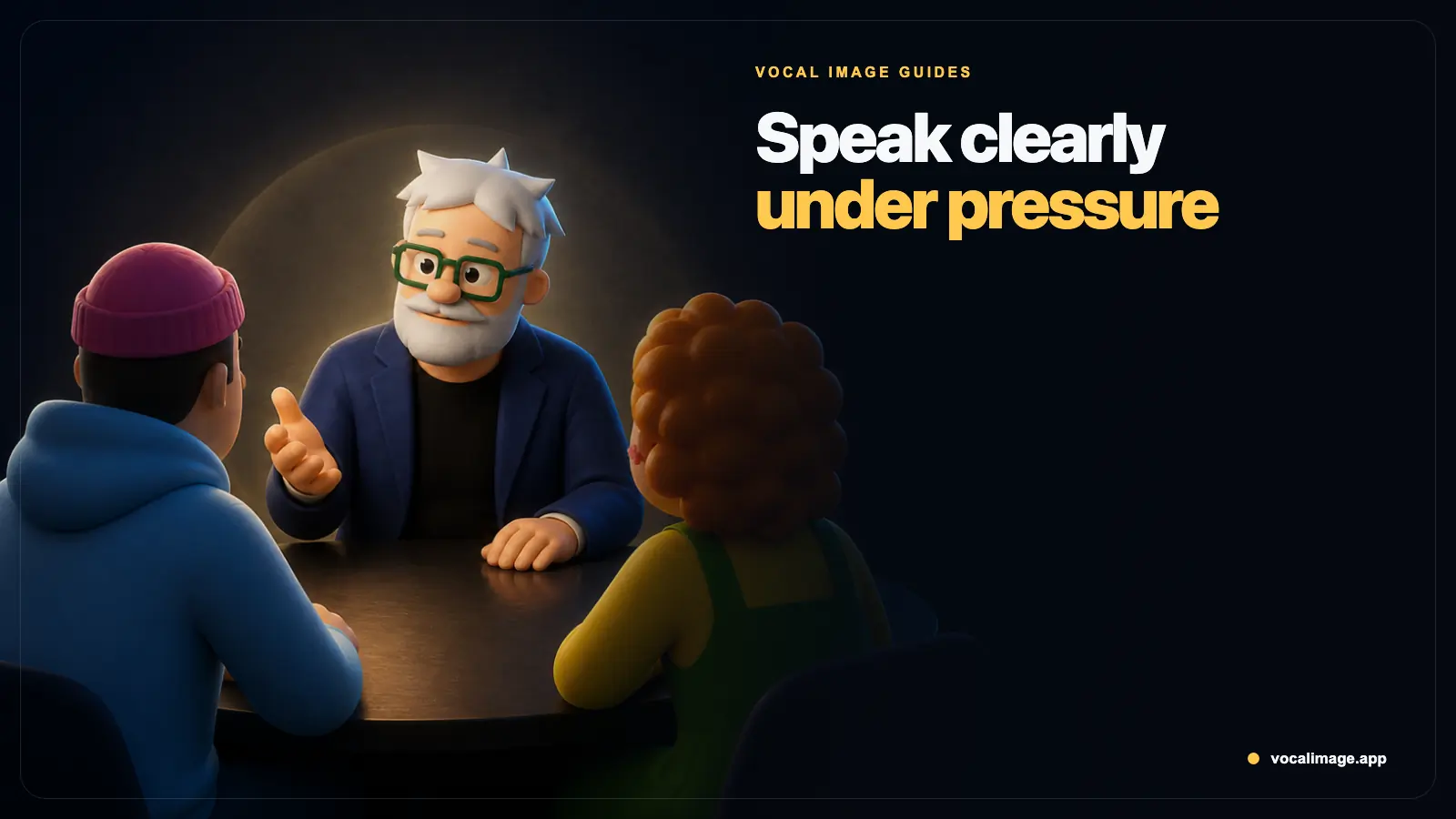 How to Speak Clearly Under Pressure (Meetings, Bosses, Stakes)