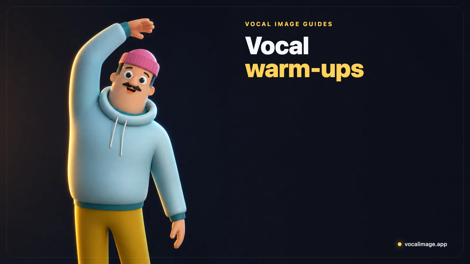 Easy vocal warm-up exercises for speaking and singing